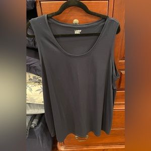 Lands End Navy Sleeveless Tank Size 1X (16W-18W)